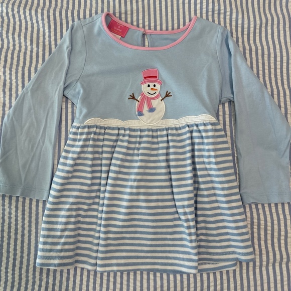 Claire and Charlie girls long sleeve snowman top with matching sibling Sz 7 - Picture 1 of 3